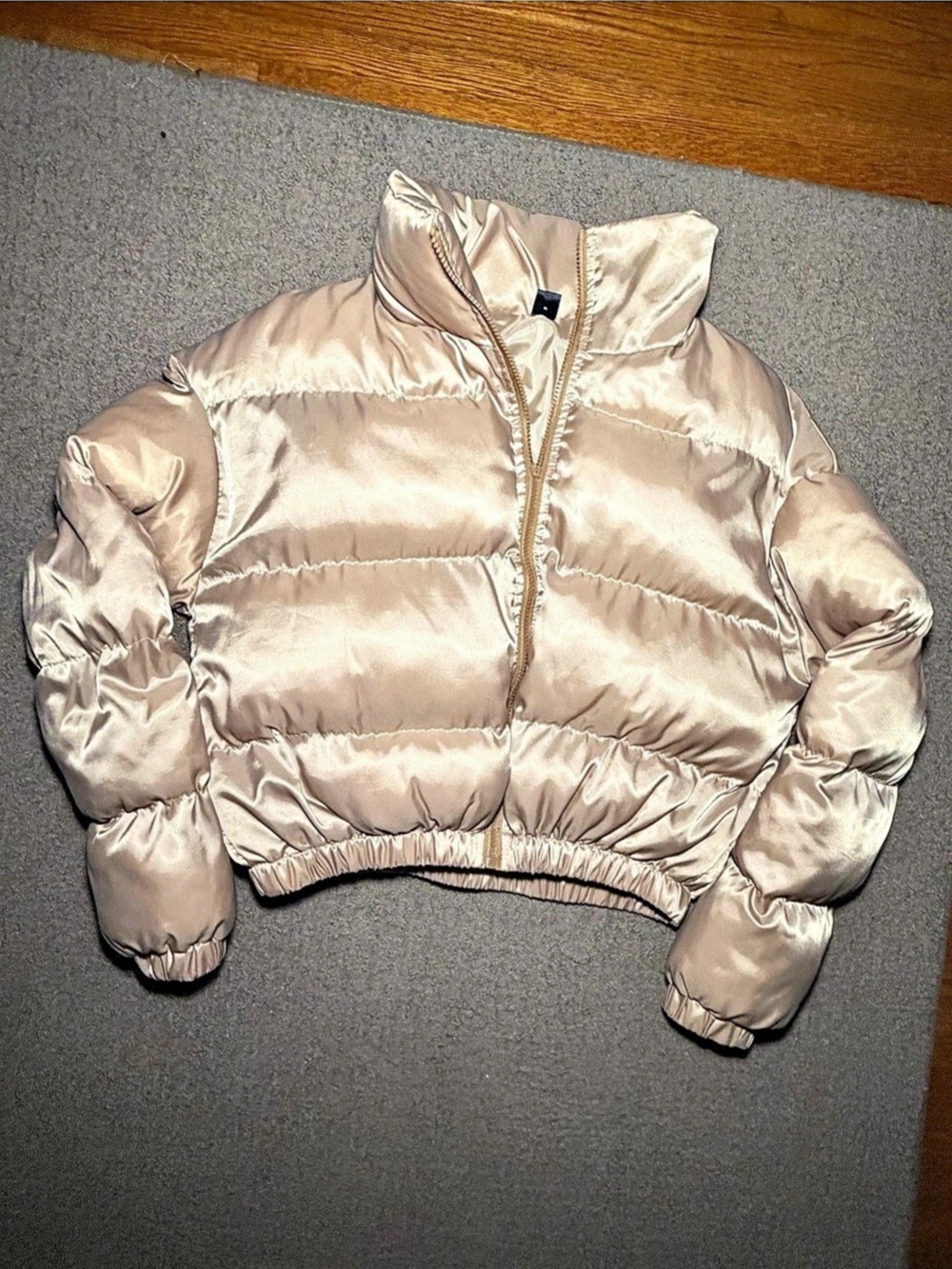 Puffer Jacket in Beige Like New